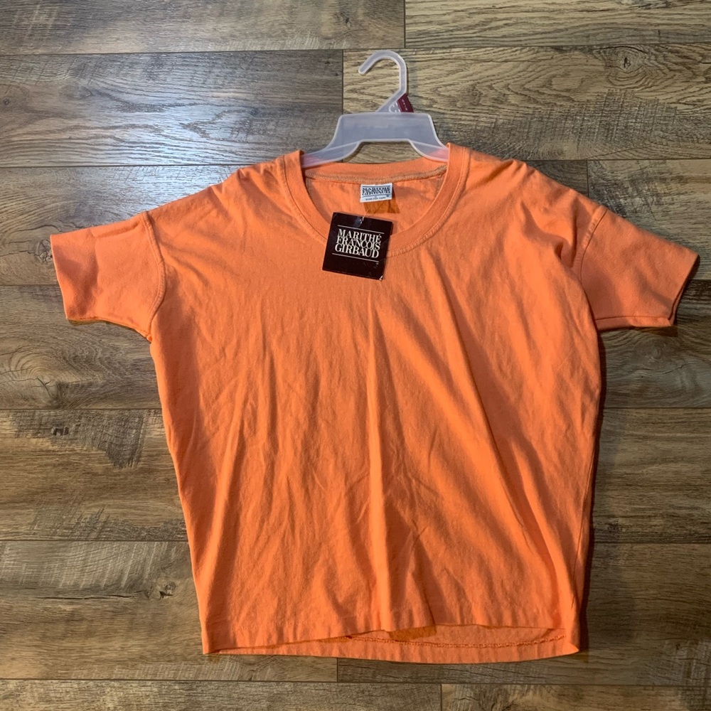 Vintage Y2K Marithe Francois Girbaud Cropped T-Shirt Tee Women's Size Medium